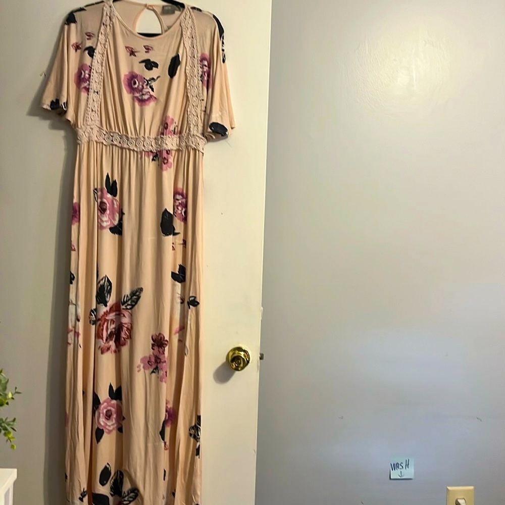 ASOS MATERNITY Pink Floral Maxi Dress 10